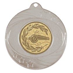 Solar Medal Silver Gold Insert - Umpire