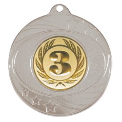 Solar Medal Silver Gold Insert - Third