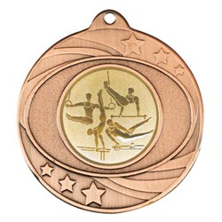 Solar Medal Bronze Gold Insert - Gym Male