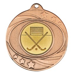 Solar Medal Bronze Gold Insert - Hockey