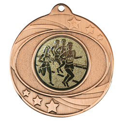Solar Medal Bronze Gold Insert - Running