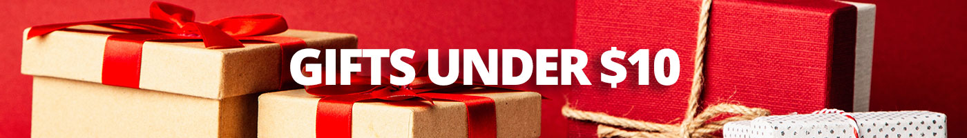 Red Background and Christmas Gifts Under $10