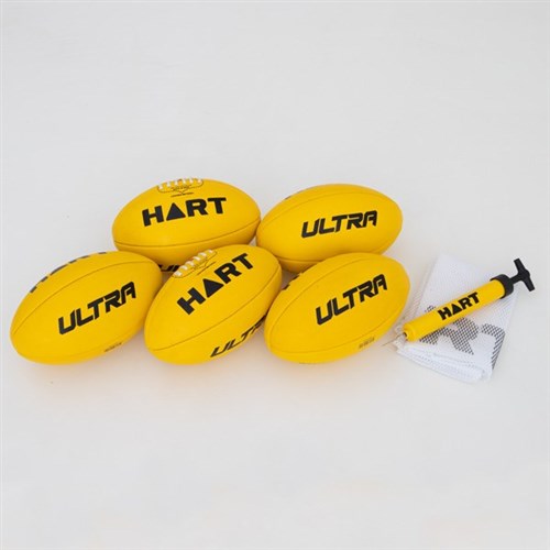 HART Ultra AFL Ball Pack Yellow - Size 3