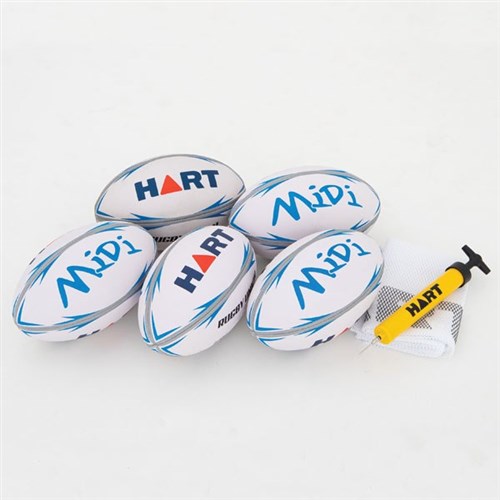 HART Club Rugby Union Ball Pack - Size 4 Midi