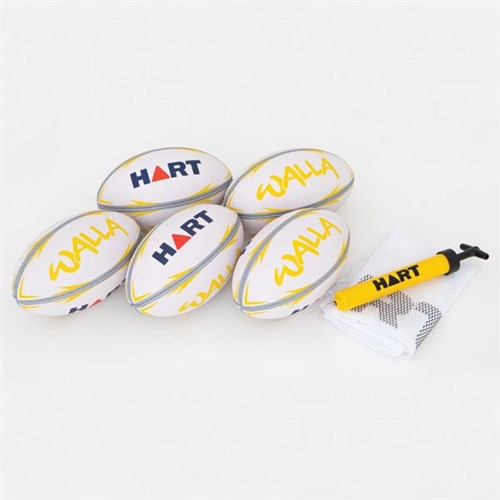 HART Club Rugby Union Ball Pack - Size 2 Walla