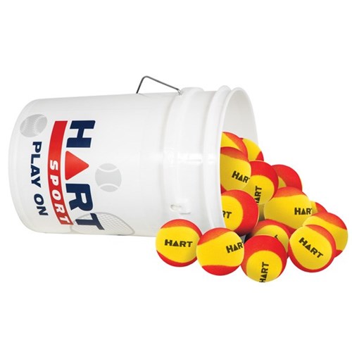 HART Bucket of Foam Trainer Balls - 9cm