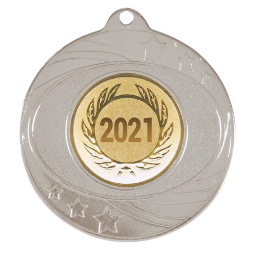 Solar Medal Silver Gold Insert - Year