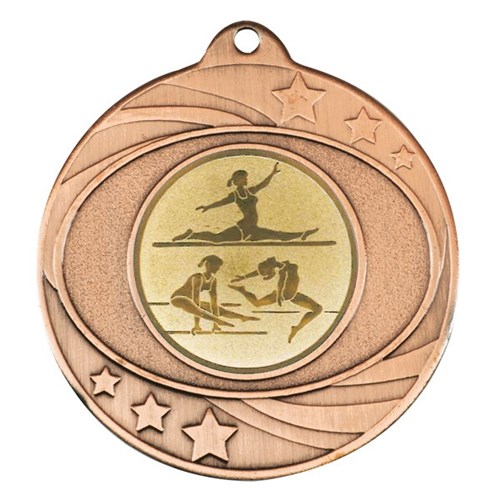 Solar Medal Bronze Gold Insert - Gym Female