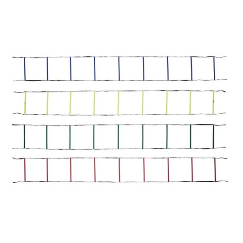 Multi coloured cross ladders 6 way and 4 way agility ladders 