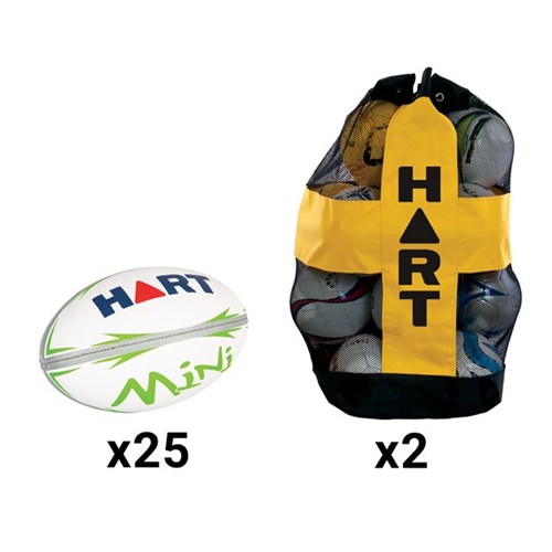HART Club Rugby Union Bulk Pack - Size 3 Mini