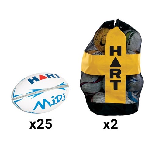 HART Club Rugby Union Bulk Pack - Size 4 Midi