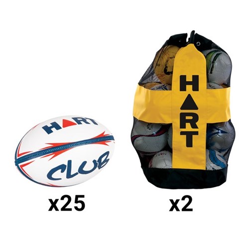 HART Club Rugby Union Bulk Pack - Size 5