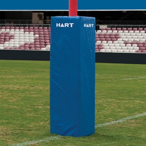 HART Square Rugby Post Pads 50cm - 150mm cut out - Blue