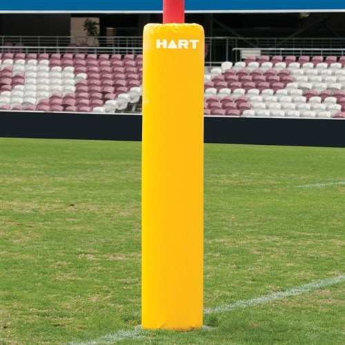 HART Round Rugby Post Pads - 35cm - Yellow