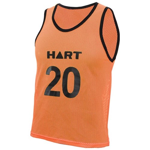 HART Numbered Training Vests Junior - Fluro Orange