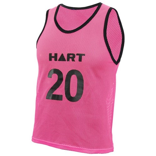 HART Numbered Training Vests Junior - Fluro Pink