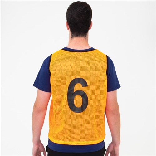 HART Numbered Training Vests Junior - Fluro Yellow