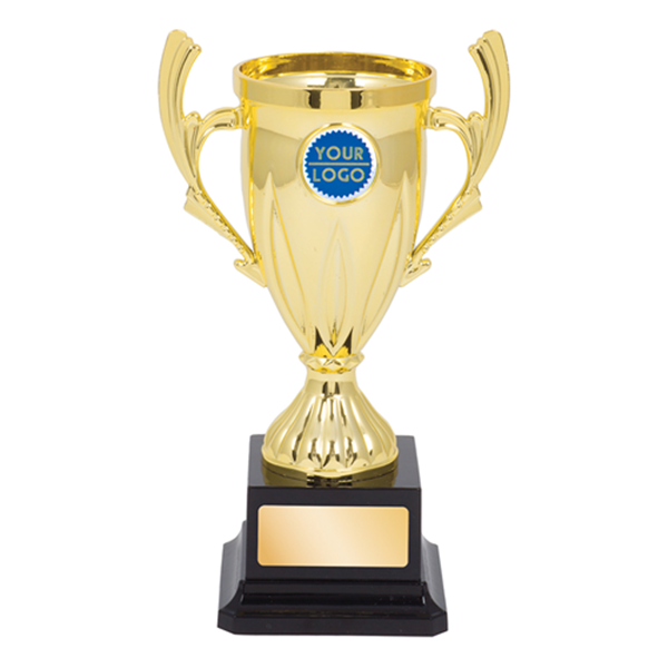 TROPHY CUP AWARD 2 SIZES AVAILABLE ENGRAVED FREE CANBERRA RANGE GOLD HANDLES 